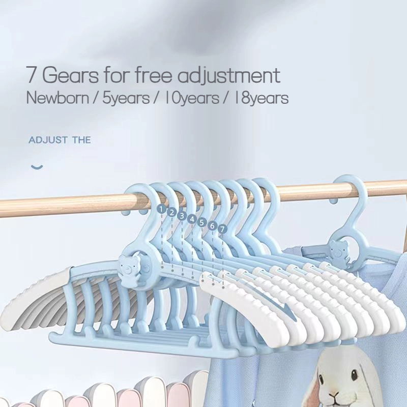 Baby Clothing Wardrobe - 10PCS Baby Clothes Hangers Extendable Anti