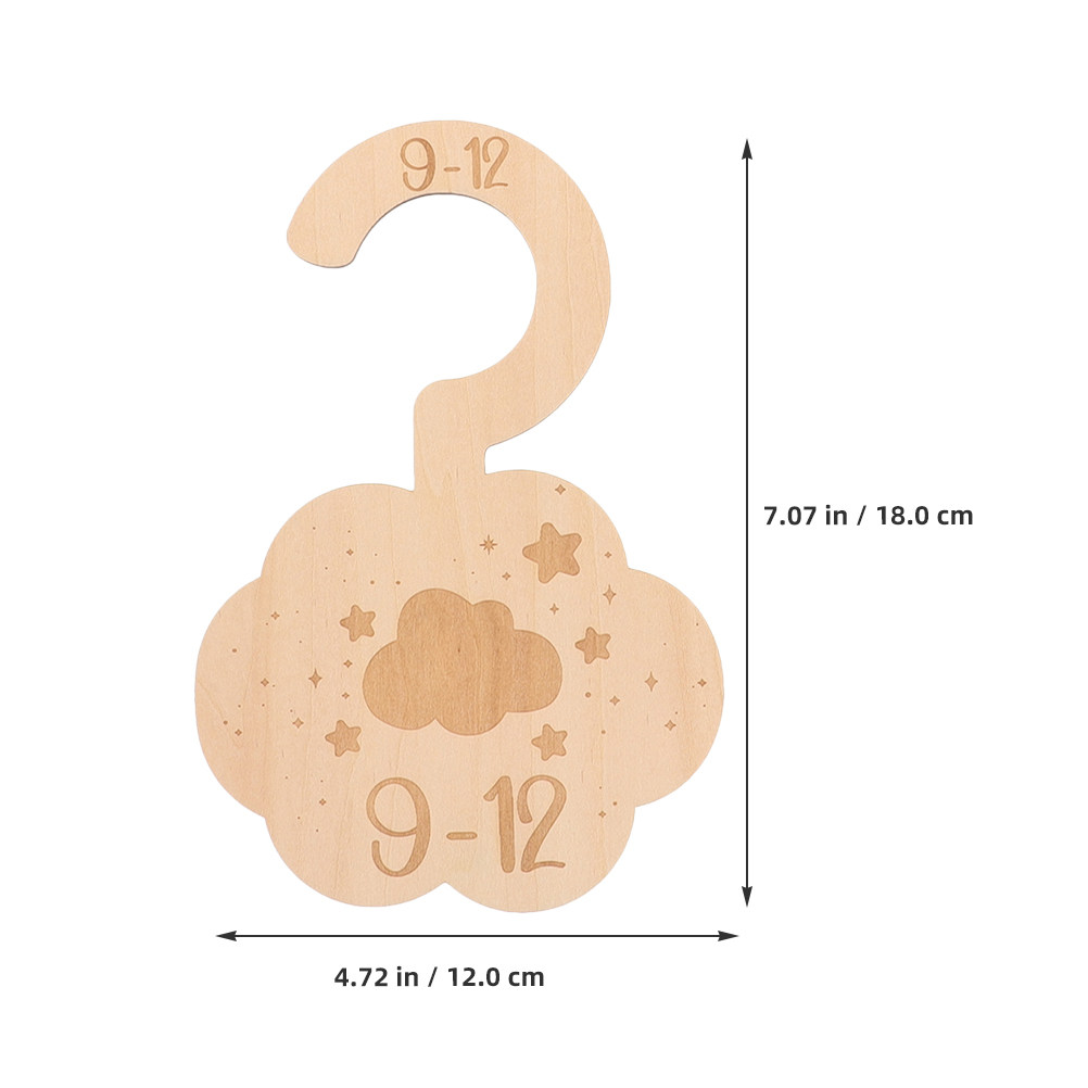 14Pcs Wooden Nursery Clothes D - Baby Clothing Wardrobe 评论和价格