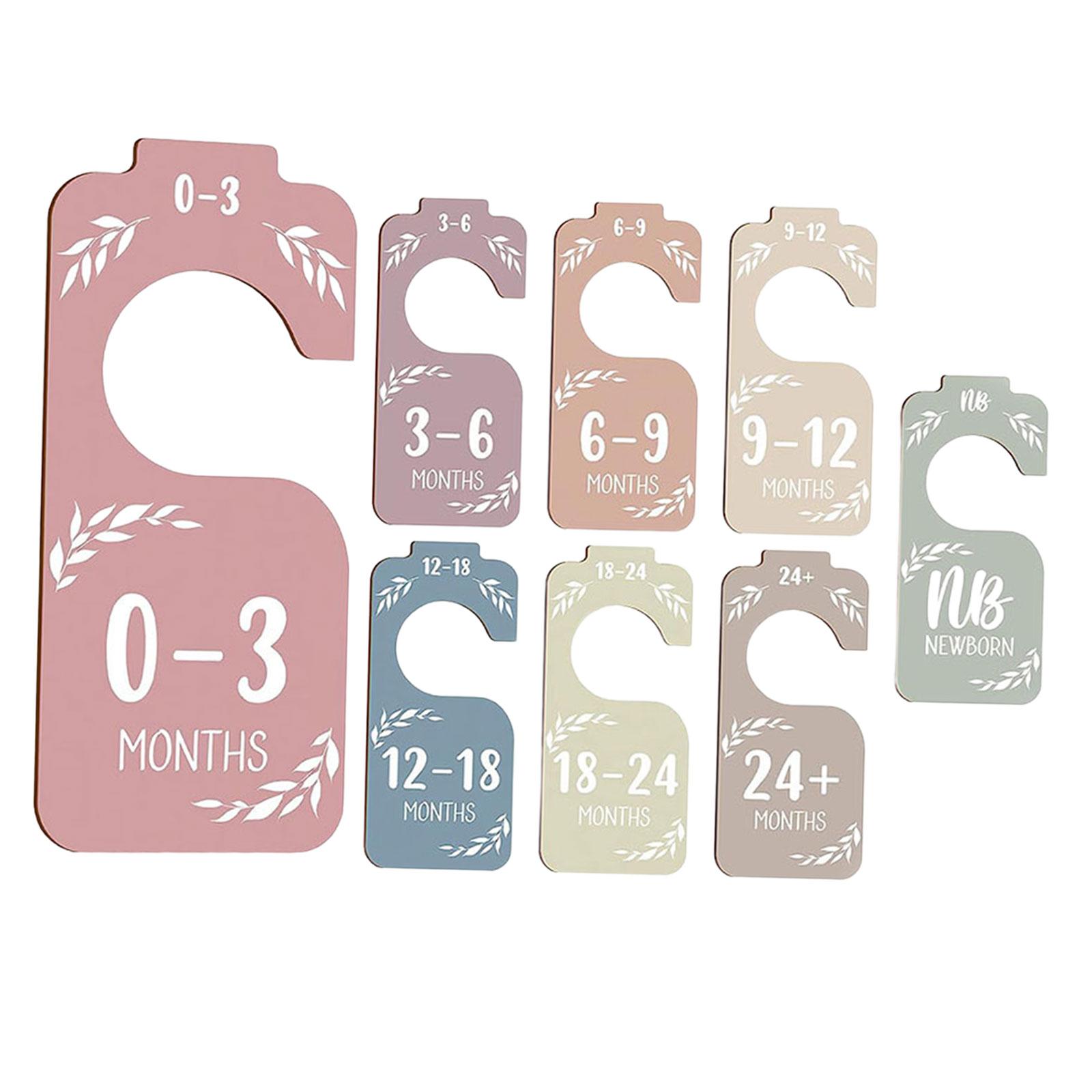 8Pcs Baby Closet Size Dividers - Baby Clothing Rack Gift 评论和价格