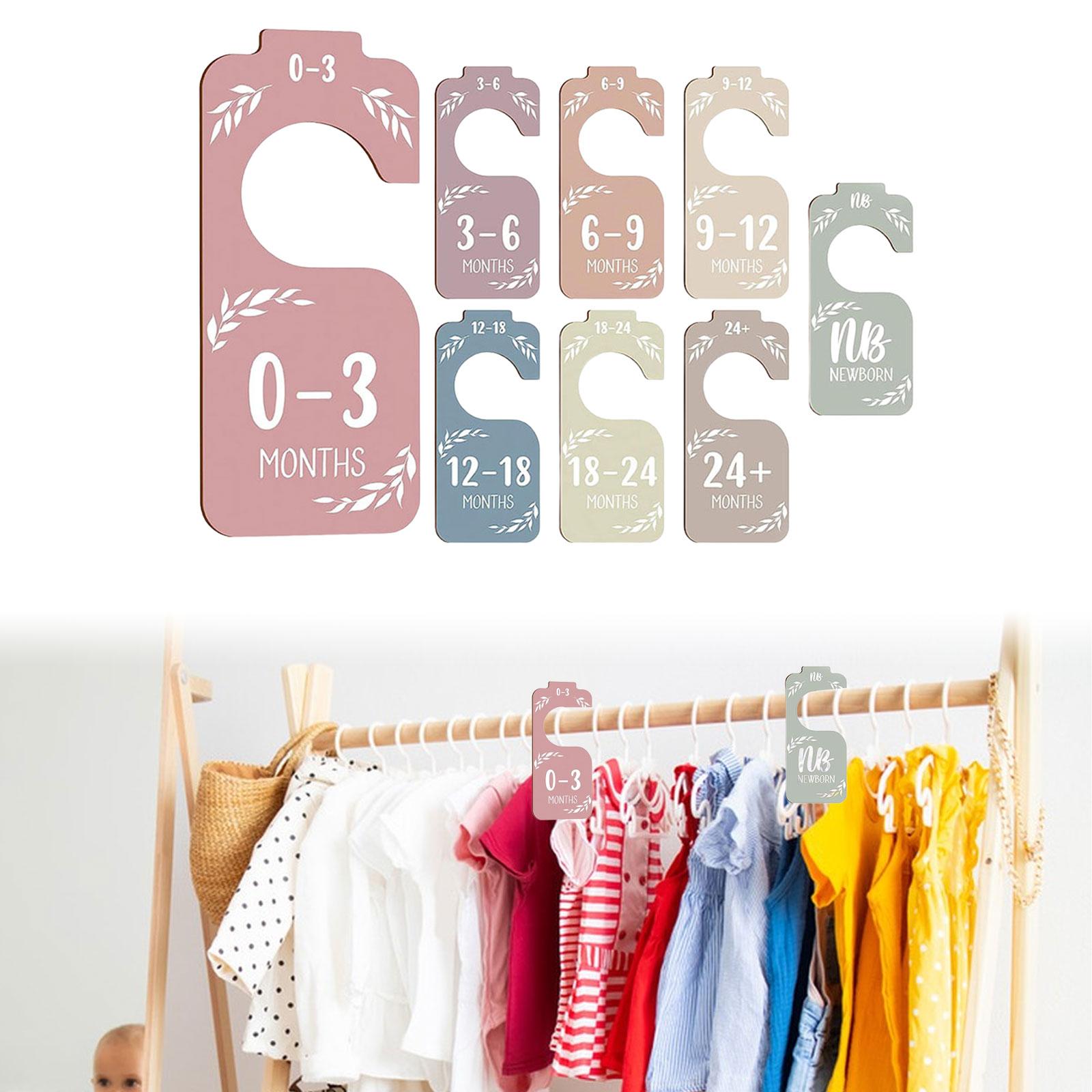 8Pcs Baby Closet Size Dividers - Baby Clothing Rack Gift 评论和价格