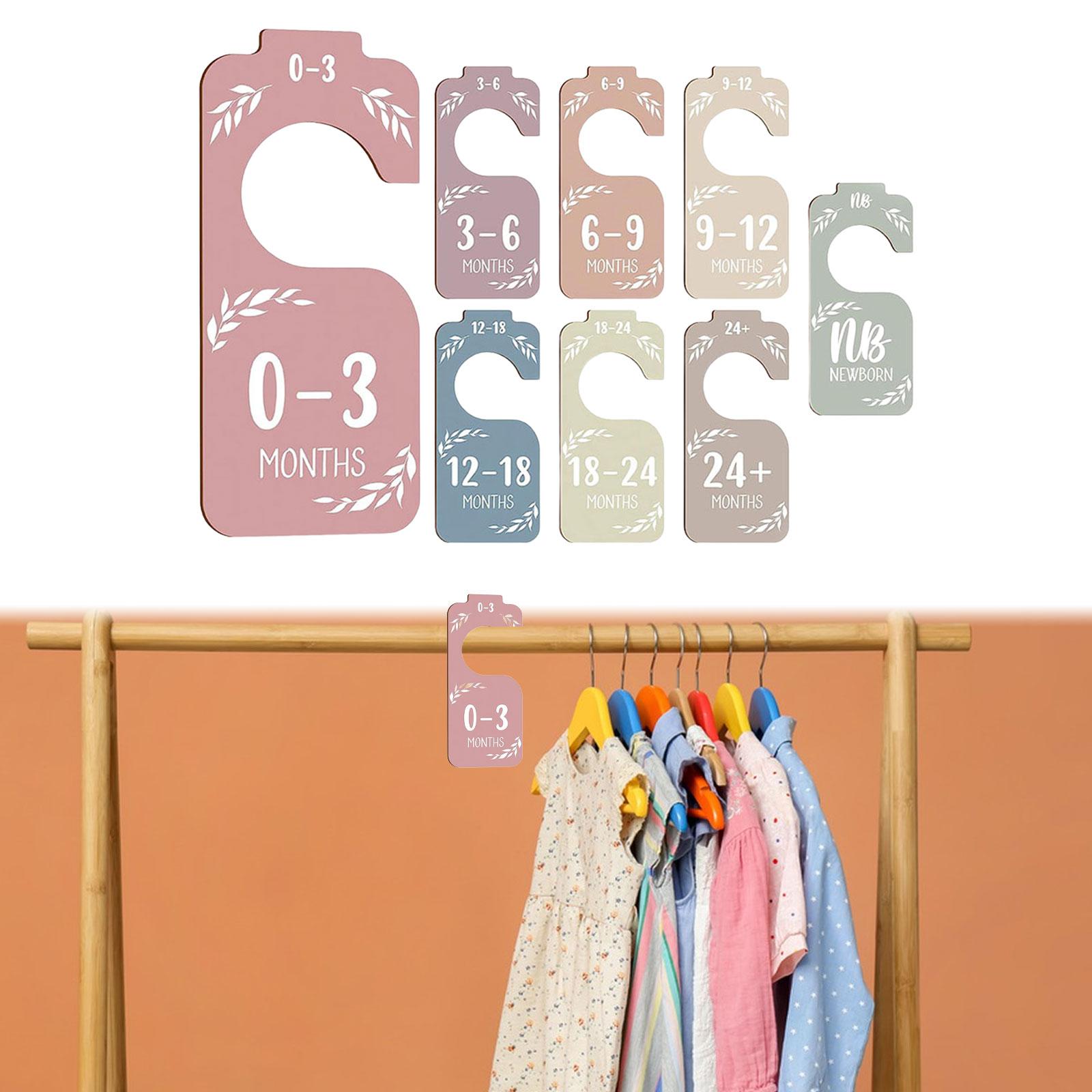 8Pcs Baby Closet Size Dividers - Baby Clothing Rack Gift 评论和价格