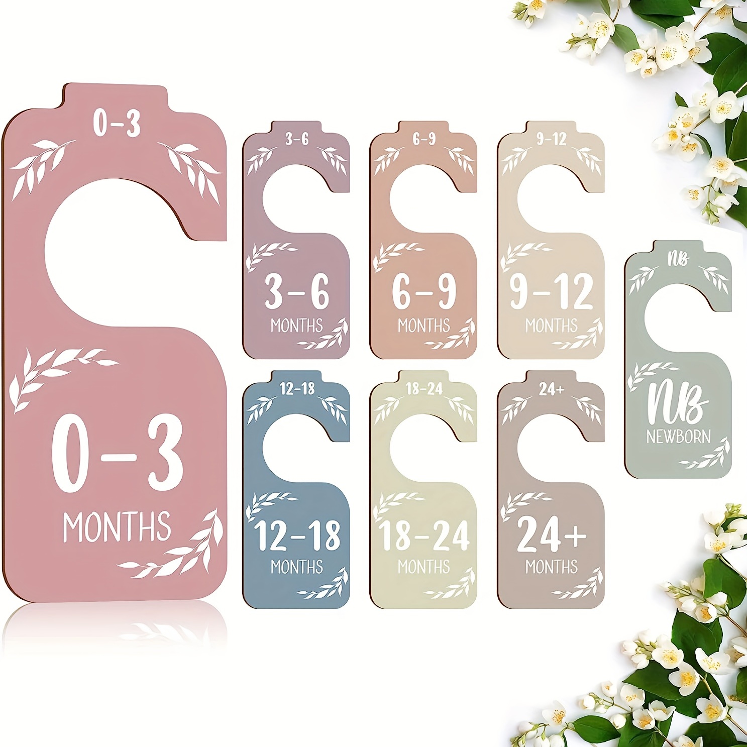 8pcs Wooden Baby Closet Divide - Baby Clothing Wardrobe 评论和价格
