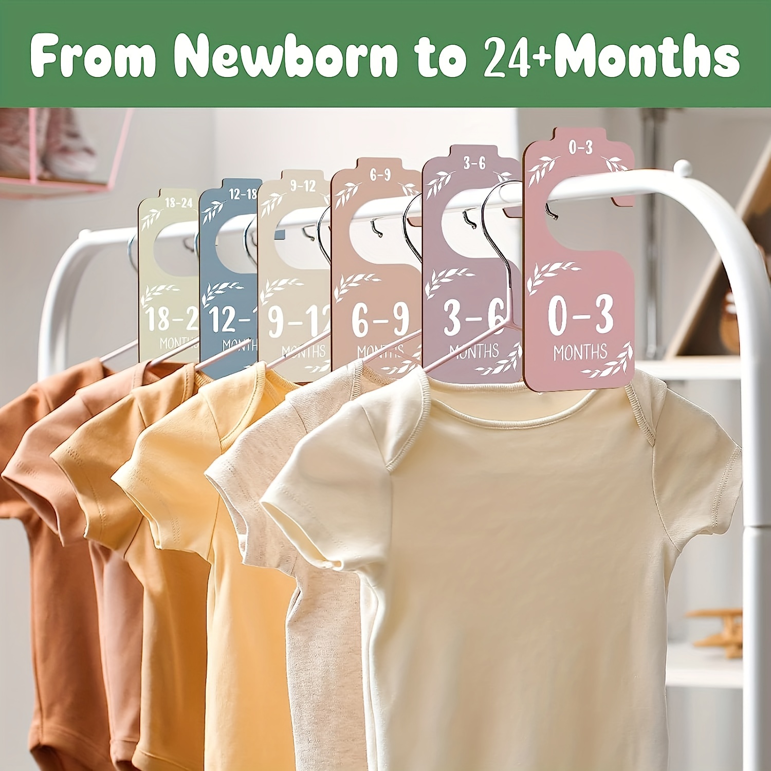 8pcs Wooden Baby Closet Divide - Baby Clothing Wardrobe 评论和价格