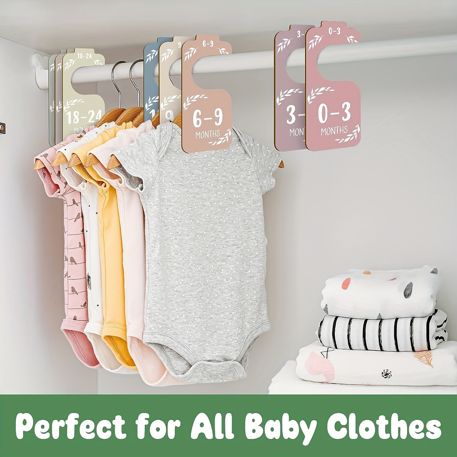 8pcs Wooden Baby Closet Divide - Baby Clothing Wardrobe 评论和价格