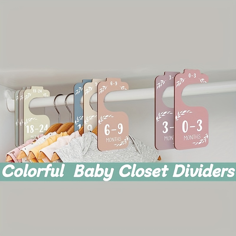 8pcs Wooden Baby Closet Divide - Baby Clothing Wardrobe 评论和价格