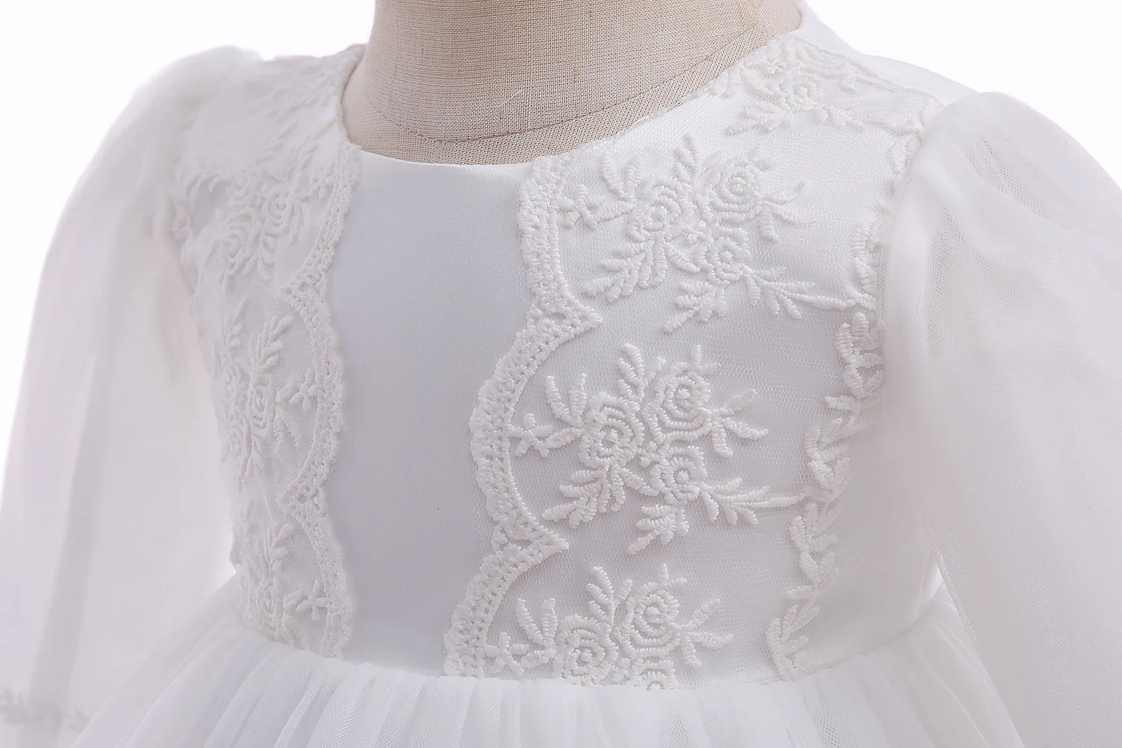 Baby Girl Dress White Embroide - Baby Clothing Yarn 评论和价格