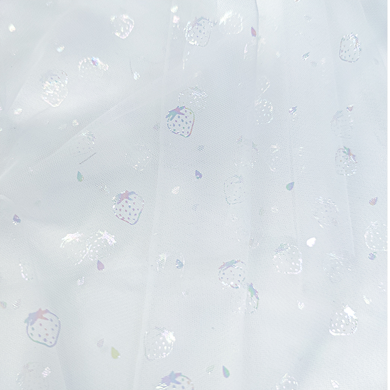 Mesh Fabric Strawberry Hot Sta - Baby Clothing Yarn 评论和价格