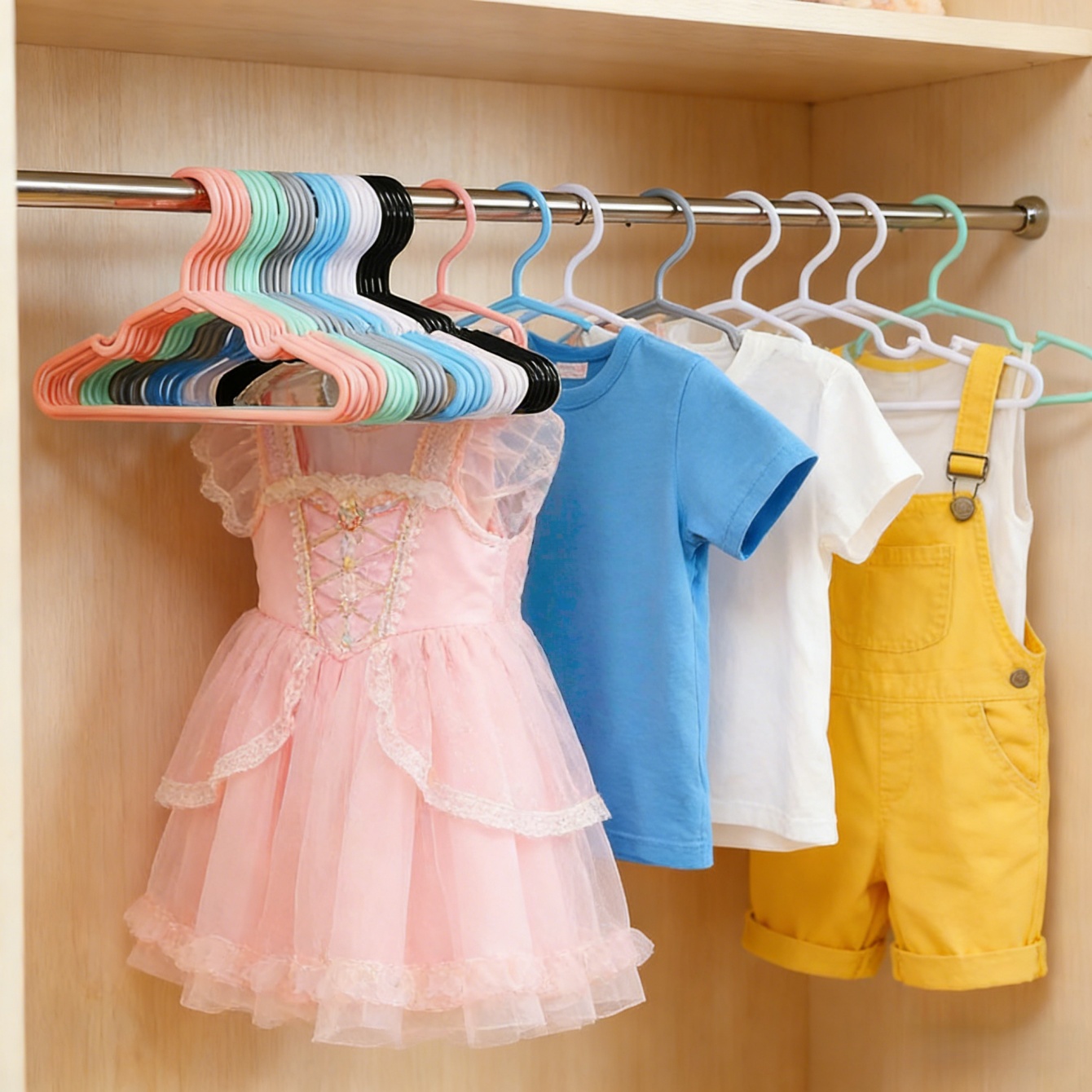 10/20Pcs Non-Slip Clothes Hang - Baby Clothing Wardrobe 评论和价格