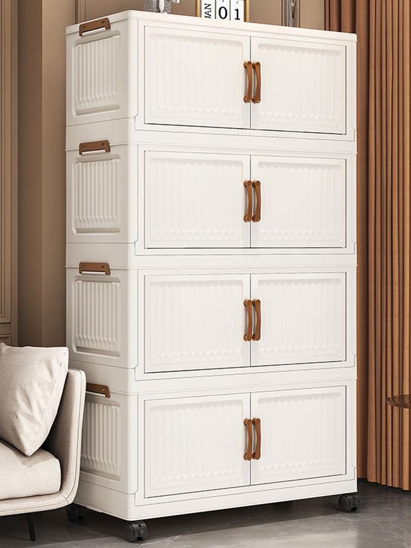 Foldable No-Install Multi-Laye - Baby Clothing Wardrobe 评论和价格