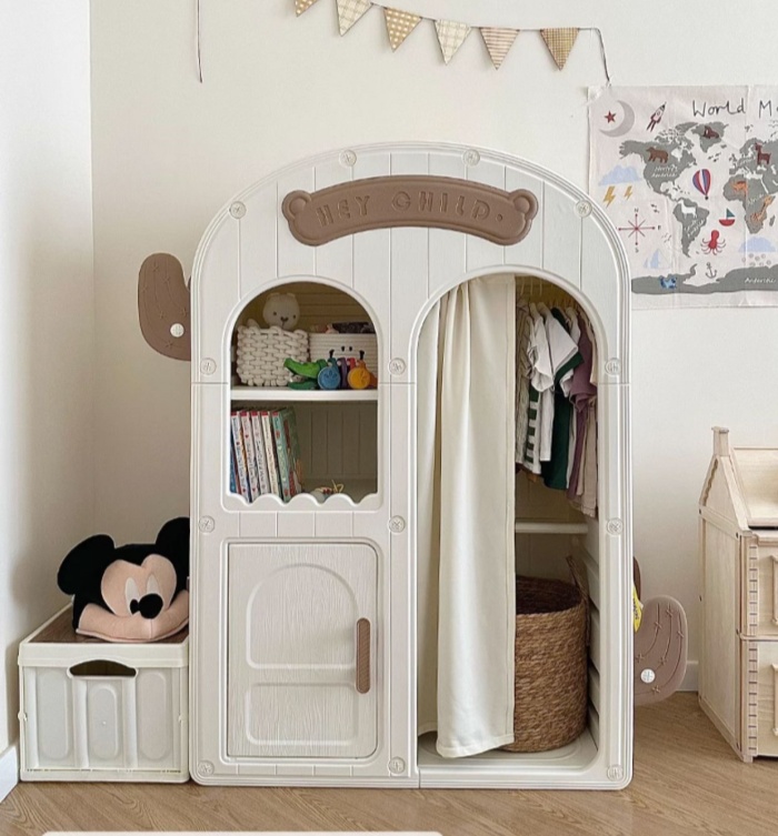 Children's Wardrobe Household  - Baby Clothing Wardrobe 评论和价格