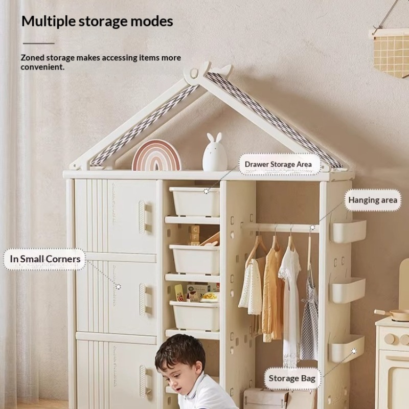 Kids Wardrobe Cabinet Space Sa - Baby Clothing Wardrobe 评论和价格
