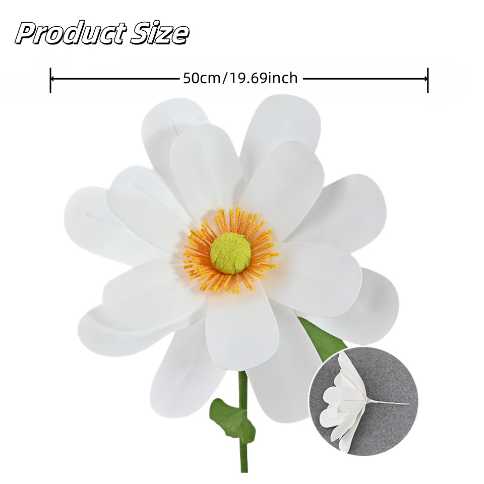 50 Cm Artificial Giant White F - Baby Clothing Store 评论和价格
