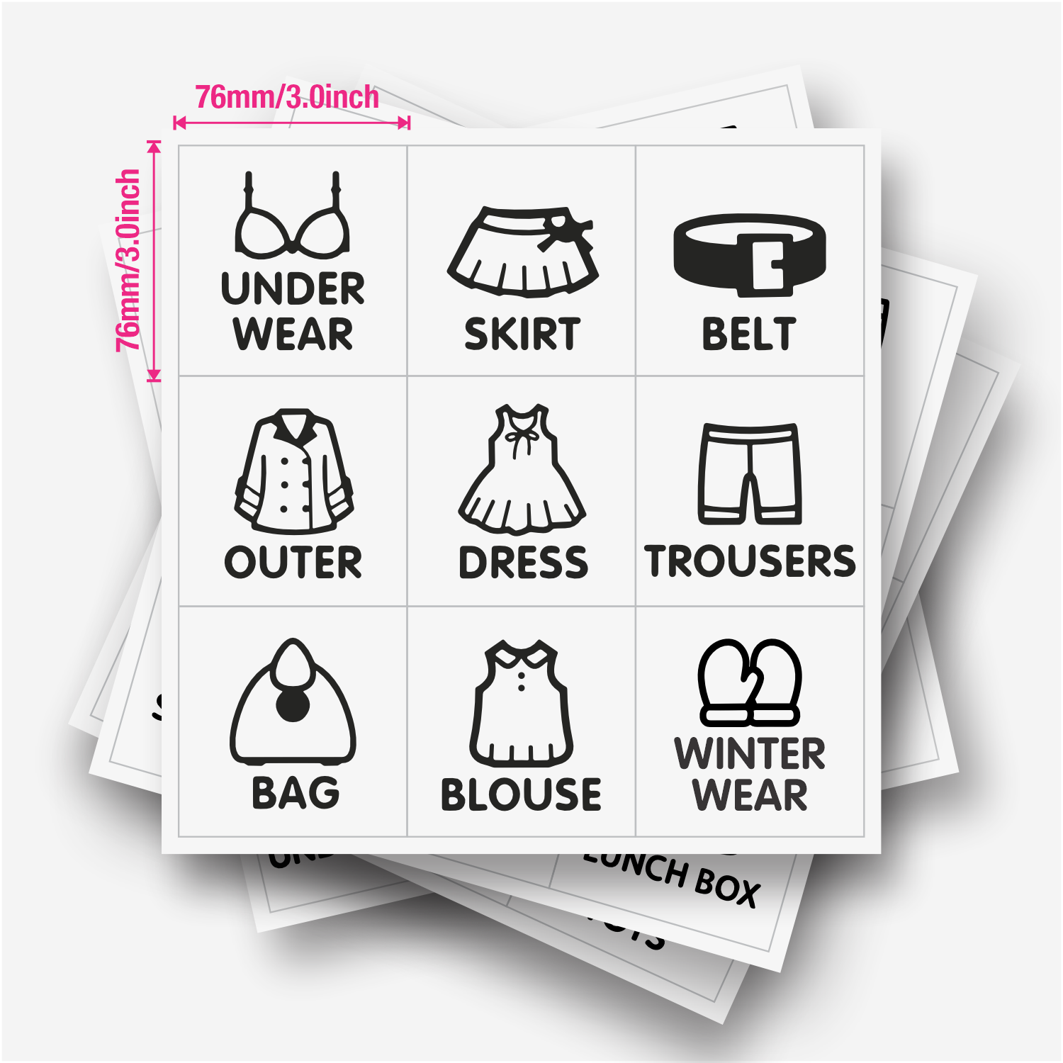 9 pcs/Sheet, Wardrobe Organize - Baby Clothing Wardrobe 评论和价格